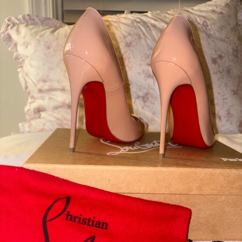 Christian Louboutin Beige Stiletto Heels - Picture 3 of 6